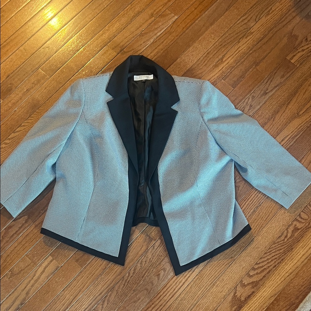Tahari Black and Gray Women's Blazer